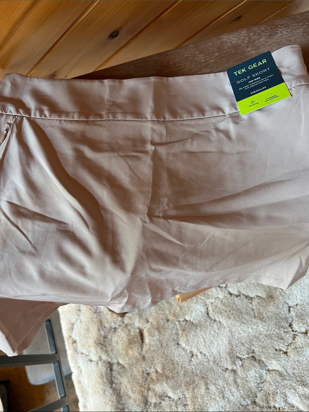 tek gear blush pink golf skort